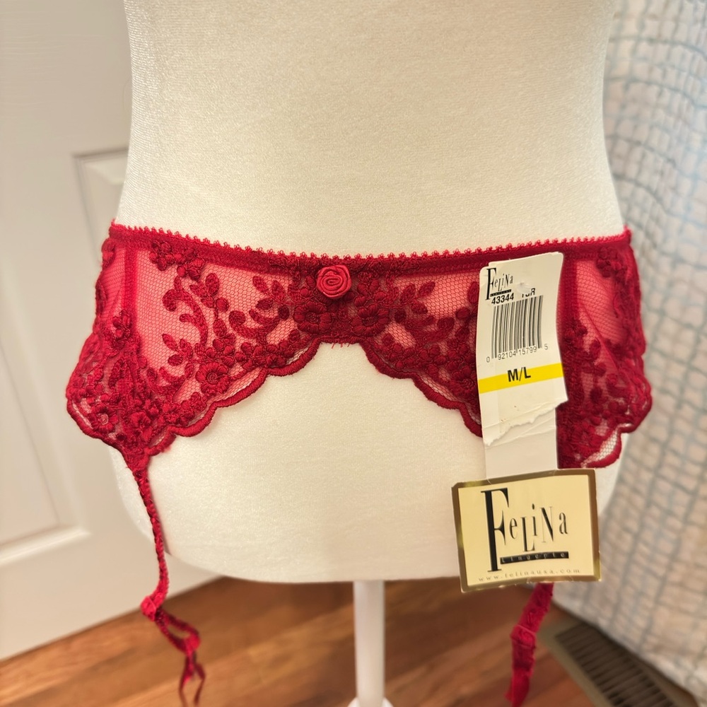 Felina Scarlet Lace Garter Belt